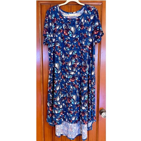 Lularoe Patriotic Balloons Dress Carly 